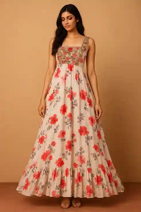 Maxi Style Party Frock